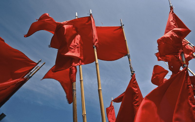 A collection of uk marketing red flags