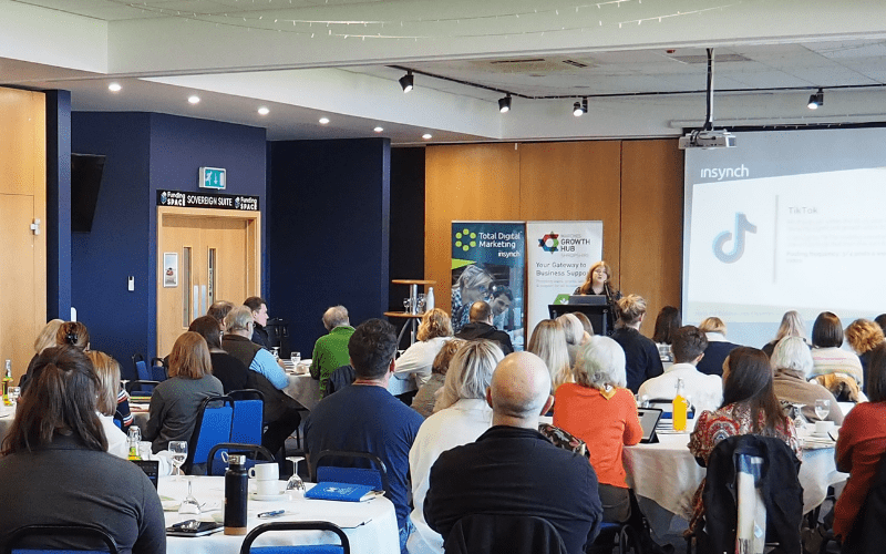 Insynch Digital Marketing speaking at the Shropshire Digital Summit 2024